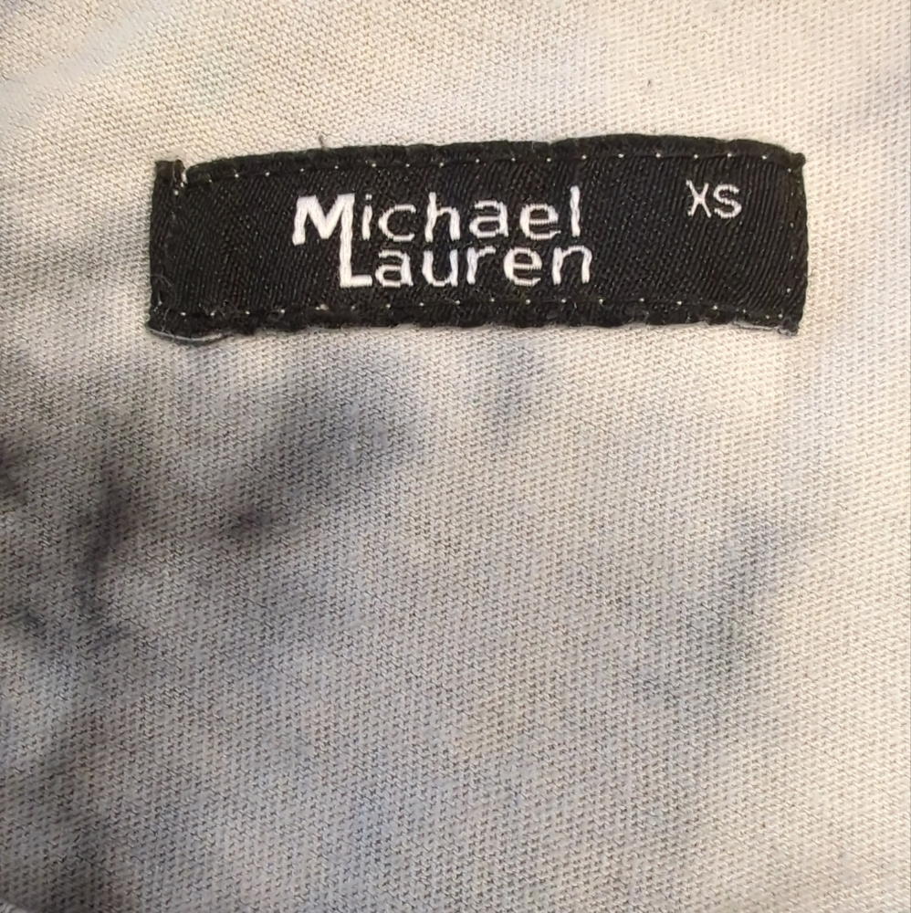Revolve Michael Lauren Augustus Tie-Dye Midi T-Shirt Dress XS Black Grey EUC - Picture 6 of 9